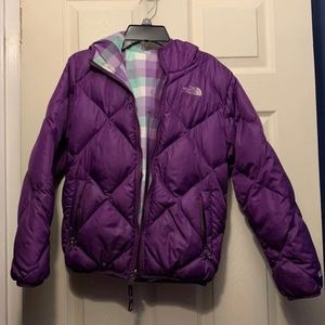 Girls north face puffer jacket 10/12